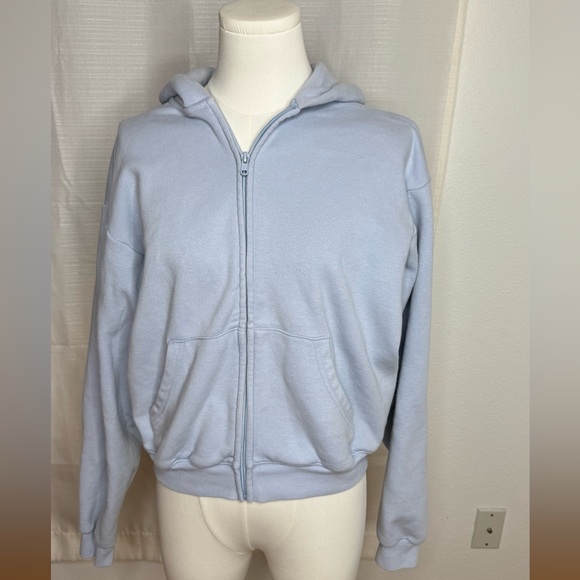 SKIMS COTTON FLEECE CLASSIC ZIP UP HOODIE - Picture 5 of 10